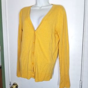 Yellow Cardigan Merona Size Medium